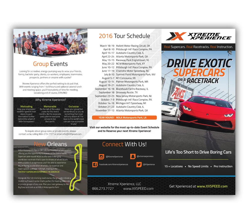 Tour brochure